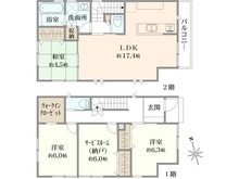 【神奈川県/横浜市神奈川区羽沢町】神奈川区羽沢町　新築戸建 間取り図