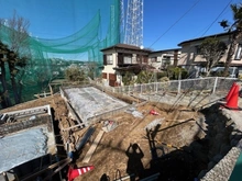 【東京都/町田市大蔵町】大蔵町　新築戸建　A号棟／全2棟 建築中の外観