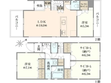 【神奈川県/横浜市港北区大豆戸町】横浜市港北区大豆戸町　中古戸建 間取り図