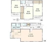【神奈川県/横浜市磯子区滝頭】磯子区滝頭中古戸建 間取り図