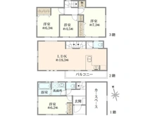 【神奈川県/横浜市神奈川区西寺尾】神奈川区西寺尾3丁目新築戸建5号棟/全5棟 間取り図