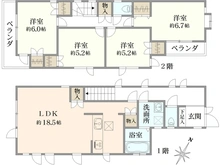 【神奈川県/横浜市南区永田東】南区永田東2丁目　中古戸建 間取り図