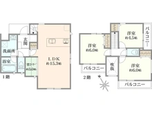 【神奈川県/横浜市神奈川区菅田町】神奈川区菅田町　新築戸建 間取り図