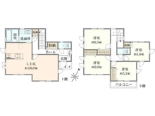【神奈川県/横浜市保土ケ谷区法泉】保土ヶ谷区法泉1丁目　中古戸建 間取り図