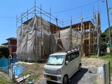 【神奈川県/鎌倉市浄明寺】鎌倉市浄明寺4丁目新築戸建て 建築中の外観