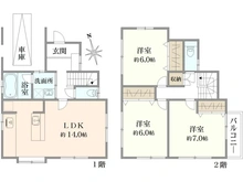 【神奈川県/鎌倉市稲村ガ崎】鎌倉市稲村ガ崎2丁目戸建て 間取り図