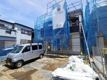 【神奈川県/藤沢市高倉】藤沢市高倉 新築戸建 1号棟 建築中の外観