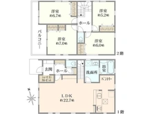 【神奈川県/藤沢市高倉】藤沢市高倉 新築戸建 1号棟 間取り図