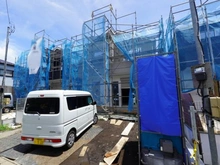 【神奈川県/藤沢市高倉】藤沢市高倉 新築戸建 2号棟 建築中の外観