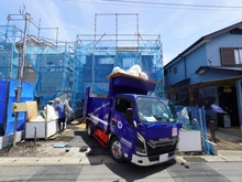 【神奈川県/藤沢市高倉】藤沢市高倉 新築戸建 3号棟 建築中の外観