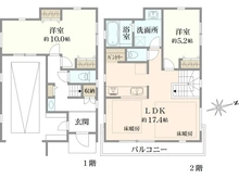 【神奈川県/藤沢市辻堂】藤沢市辻堂5丁目　1号棟／全2棟 間取り図