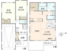 【神奈川県/藤沢市辻堂】藤沢市辻堂5丁目　2号棟／全2棟 間取り図