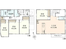 【神奈川県/藤沢市鵠沼藤が谷】藤沢市鵠沼藤が谷2丁目 一戸建 間取り図
