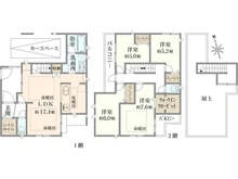 【神奈川県/藤沢市石川】藤沢市石川2丁目　新築戸建　全1棟 間取り図
