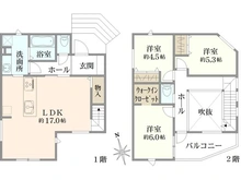 【神奈川県/藤沢市鵠沼海岸】藤沢市鵠沼海岸6丁目/新築分譲住宅 B棟 間取り図
