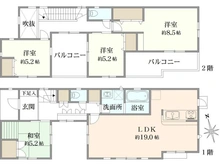 【神奈川県/茅ヶ崎市今宿】茅ヶ崎市今宿 一戸建 間取り図
