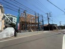 【神奈川県/藤沢市片瀬】藤沢市片瀬5丁目　新築一戸建て 建築中の外観