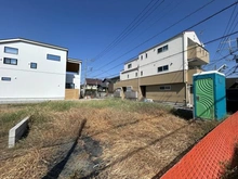 【神奈川県/藤沢市本鵠沼】藤沢市本鵠沼2丁目 新築一戸建て 2号棟/全2棟 現地(建築前):全2棟 写真左側