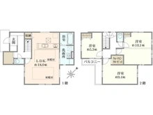 【神奈川県/藤沢市鵠沼松が岡】藤沢市鵠沼松が岡3丁目 新築一戸建て 2号棟/全2棟 間取り図