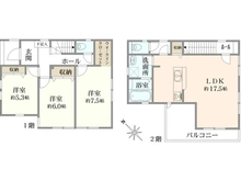 【神奈川県/藤沢市辻堂】藤沢市辻堂3丁目 新築一戸建て 1号棟/全2棟 間取り図
