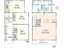 【神奈川県/藤沢市辻堂】藤沢市辻堂3丁目 新築一戸建て 2号棟/全2棟 間取り図