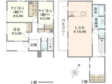 【神奈川県/藤沢市辻堂東海岸】藤沢市辻堂東海岸1丁目 新築一戸建て 5号棟/全4棟 間取り図