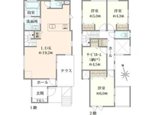 【神奈川県/藤沢市石川】藤沢市石川/新築分譲住宅 2号棟 間取り図