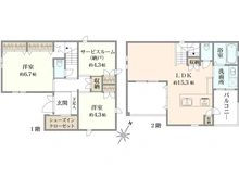 【神奈川県/茅ヶ崎市菱沼】茅ヶ崎市菱沼1丁目 一戸建 間取り図