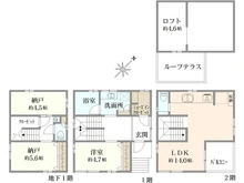 【神奈川県/藤沢市鵠沼桜が岡】藤沢市鵠沼桜が岡3丁目 一戸建 間取り図