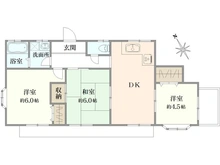 【神奈川県/藤沢市大鋸】藤沢市大鋸3丁目 一戸建 間取り図