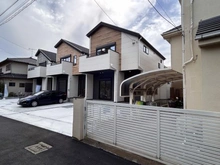 【神奈川県/藤沢市本鵠沼】藤沢市本鵠沼3丁目　新築戸建　1号棟/全3棟 外観：全3棟/右側