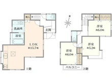 【神奈川県/海老名市国分南】海老名市国分南4丁目 一戸建 間取り図