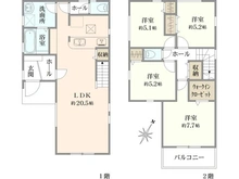 【神奈川県/平塚市老松町】平塚市老松町 新築戸建 間取り図