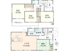 【神奈川県/藤沢市高倉】藤沢市高倉 新築戸建1号棟 間取り図