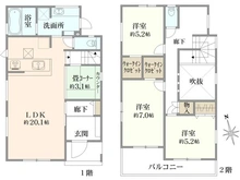 【神奈川県/藤沢市高倉】藤沢市高倉 新築戸建3号棟 間取り図
