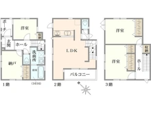 【神奈川県/茅ヶ崎市東海岸北】茅ヶ崎市東海岸北4丁目 一戸建 間取り図