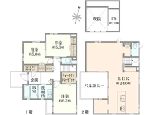 【神奈川県/茅ヶ崎市東海岸北】茅ヶ崎市東海岸北5丁目 戸建 間取り図