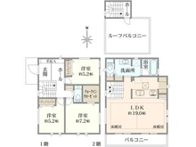 【神奈川県/藤沢市片瀬山】藤沢市片瀬山1丁目　1号棟／全3 間取り図
