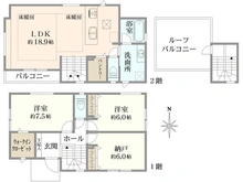 【神奈川県/藤沢市片瀬山】藤沢市片瀬山1丁目　3号棟／全3 間取り図