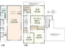 【神奈川県/茅ヶ崎市柳島】茅ケ崎市柳島2丁目　新築戸建　4号棟／全5棟 間取り図