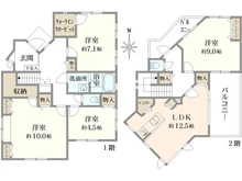 【神奈川県/茅ヶ崎市浜之郷】茅ヶ崎市浜之郷 一戸建 間取り図