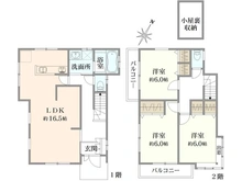 【神奈川県/茅ヶ崎市柳島海岸】茅ヶ崎市柳島海岸 一戸建 間取り図