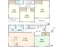 【神奈川県/藤沢市石川】藤沢市石川5丁目 一戸建 間取り図