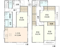 【神奈川県/平塚市四之宮】平塚市四之宮4丁目　一戸建 間取り図