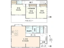 【神奈川県/藤沢市石川】藤沢市石川3丁目 一戸建 間取り図