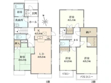 【神奈川県/藤沢市白旗】藤沢市白旗2丁目 一戸建 間取り図