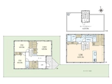 【神奈川県/藤沢市片瀬山】藤沢市片瀬山5丁目　新築戸建て　全1棟 間取り図