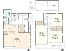 【神奈川県/藤沢市辻堂太平台】藤沢市辻堂太平台1丁目 新築一戸建て 1号棟/全3棟 間取り図
