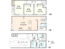 【神奈川県/藤沢市湘南台】藤沢市湘南台3丁目 新築戸建 2号棟/全2棟 間取り図