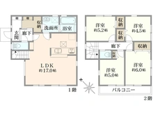 【神奈川県/藤沢市辻堂太平台】藤沢市辻堂太平台2丁目 新築戸建 1号棟/全1棟 間取り図